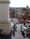 View from Spanish Steps Rome