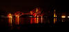 Forth Rail Bridge at night