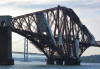 Forth Rail Bridge summer evening close up