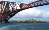 Inchgarvie & Rail Bridge Firth Of Forth