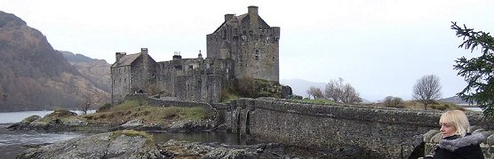 Marilyn at Eilean Donan Castle