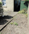 Starry Towers front garden strip stripped