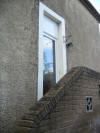 Starry Towers outside steps and side door