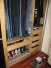 Starry Towers walk in wardrobe interior