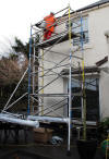 the guttering project well under way