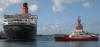 Stavanger Harbour QE2 and tug boat