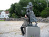 The Girls of Flatholmen statue Tananger Harbour