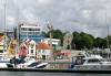 view of Stavanger harbour and Cathedral