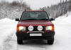 the RR in the snow on the Sweden Norway border