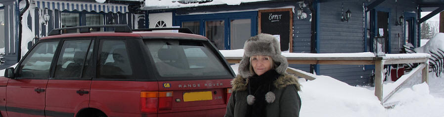 Marilyn in Storlien Sweden with The RR