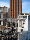 St Mark's Campanile from the balcony of Saint Mark's Basilica Venice