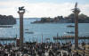 St Mark's Piazzetta looking out to Isola Di San Giogio Maggiore on the left & La Giudecca on the right