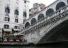one end of the Rialto Bridge